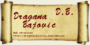 Dragana Bajović vizit kartica